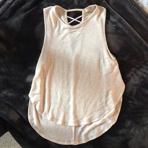 XS beige tank